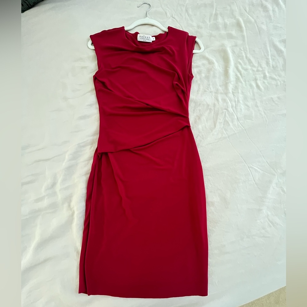 Velvet by Graham & Spencer Rich Red Midi Dress